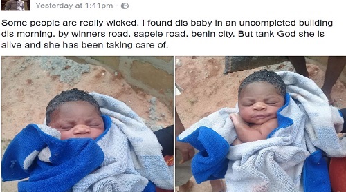 Man Finds Baby In Uncompleted Building [Photos] - City People Magazine